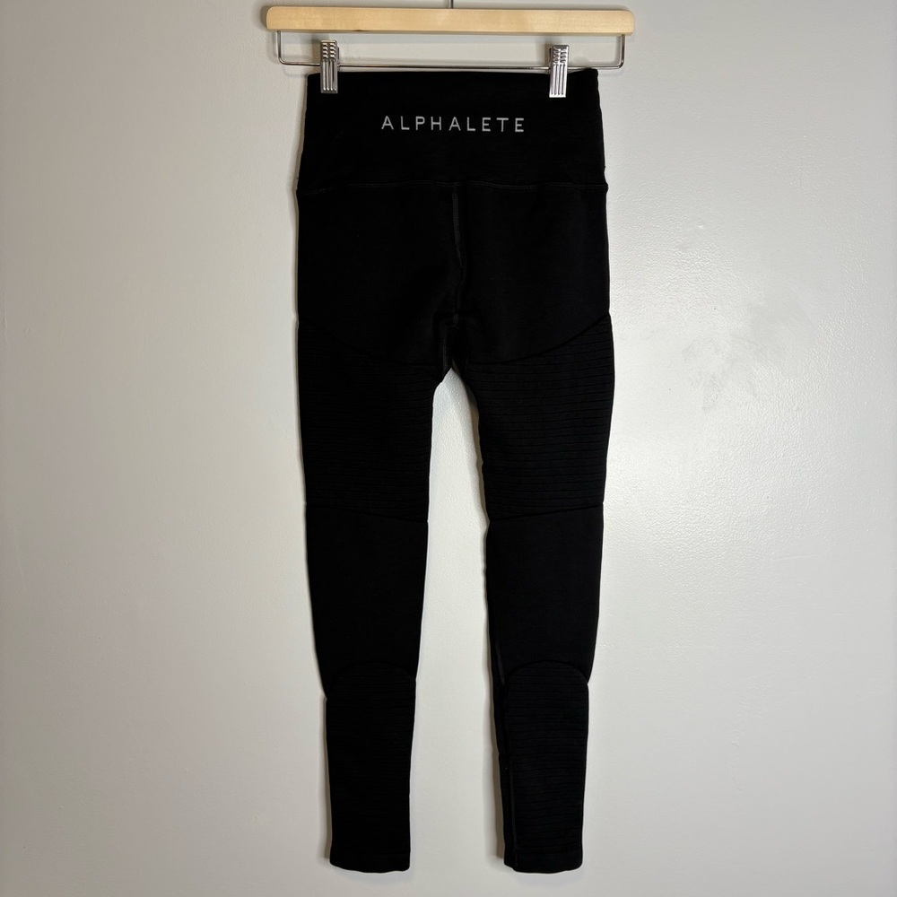 Alphalete Black Revival Compression Workout Leggings Womens Small